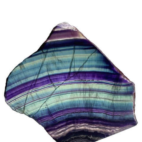 Rainbow Fluorite Slab - China