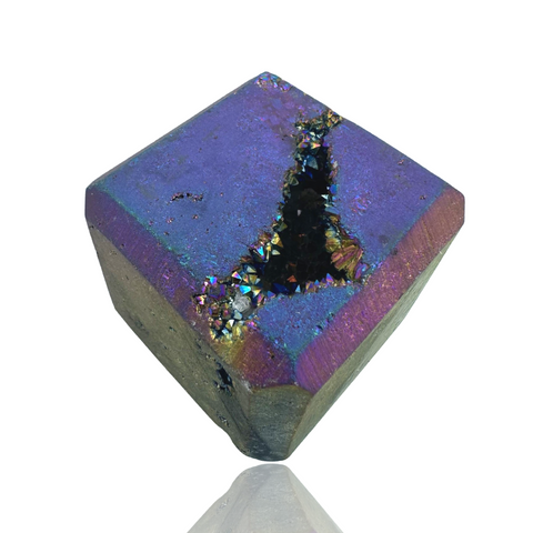 Aura Quartz Cube (Druzy)