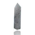 Driftstone Minerals 3.3 Inch Tourmalinated Quartz Tower - Polished