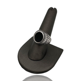 Black Onyx Ring - Sterling Silver