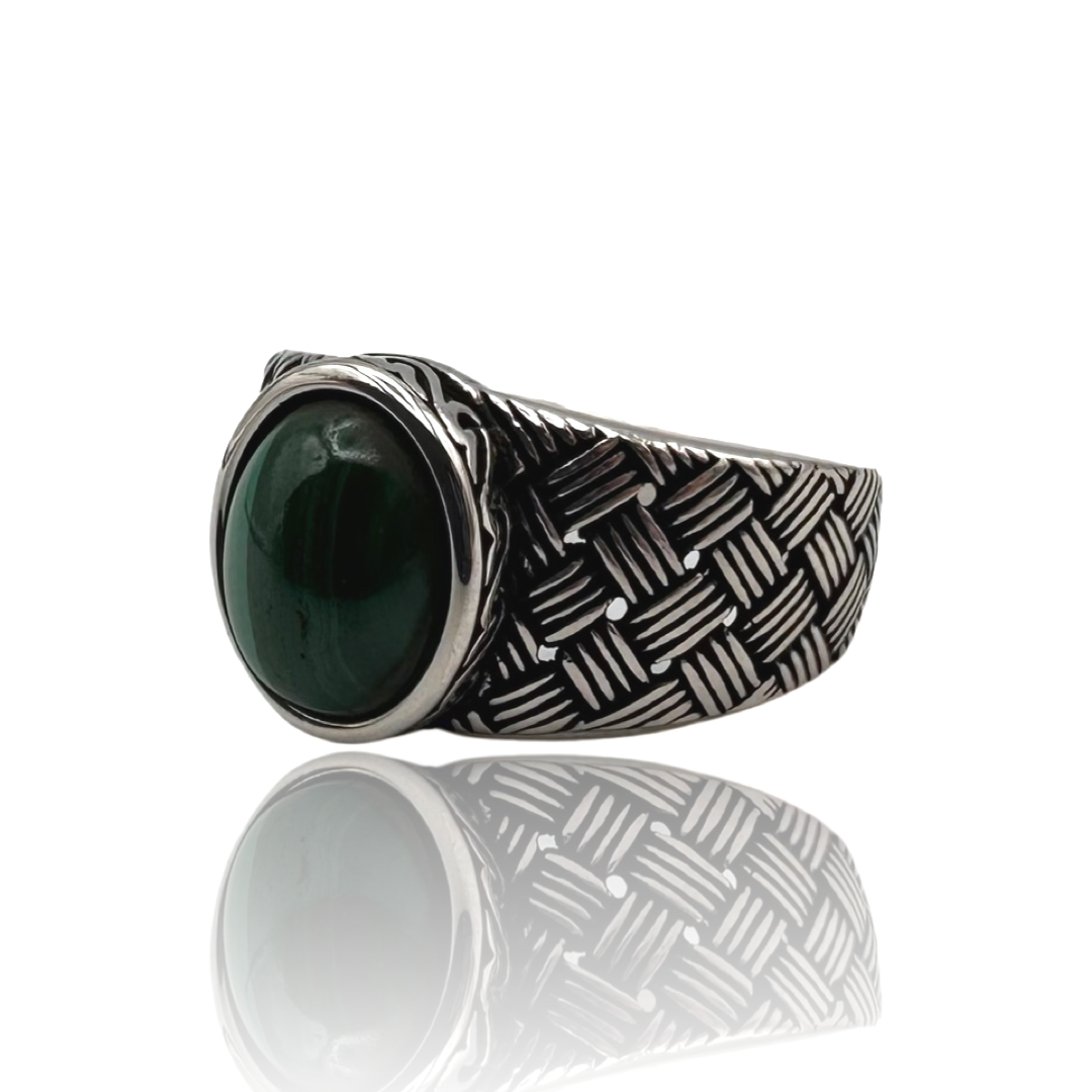 Malachite Ring Sterling Silver – Mineralogy