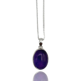 Amethyst Pendant - Sterling Silver