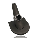 Black Onyx Ring - Sterling Silver