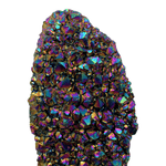Mineralogy Minerals Titanium Aura Quartz Cluster on Stand