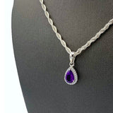 Sanchi SS Pendants Amethyst Pendant - Sterling Silver
