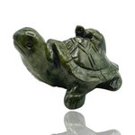 Jade Turtle with Baby Carving