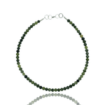 Alyssa Necklaces Jade Necklace with Sterling Silver Clasp