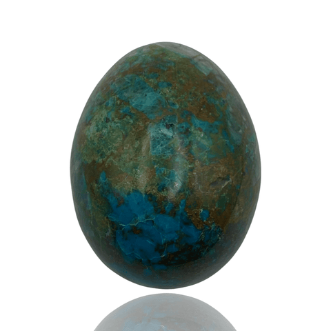 Driftstone Minerals 2.0 Inch Chrysocolla Egg - D.R. Congo
