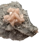 Dolomite & Pyrite on Quartz - China