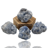 Blue Calcite Chunks - Madagascar