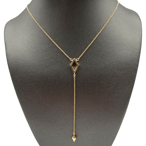 Mineralogy Fine Jewelry Geometric Lariat Necklace - 14K Yellow Gold
