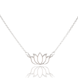 Mineralogy Fine Jewelry Lotus Necklace - 14K White Gold