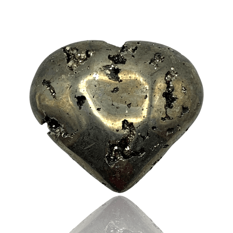Mineralogy Minerals 2.3 Inch Pyrite Heart - Peru