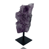 Mineralogy Minerals Amethyst Cluster on Stand - Brazil