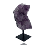 Mineralogy Minerals Amethyst Cluster on Stand - Brazil
