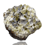Mineralogy Minerals Apatite on Hematite Matrix - Mexico
