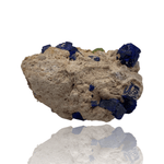 Mineralogy Minerals Azurite "Blueberries"  in Matrix - Morocco