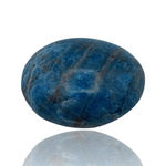 Mineralogy Minerals Blue Apatite Palm Stone - Madagascar