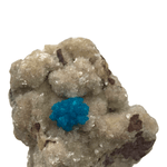Mineralogy Minerals Cavansite on Stilbite - India