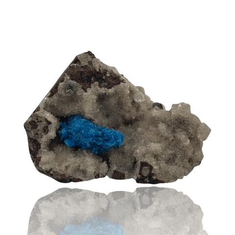 Mineralogy Minerals Cavansite on Stilbite - India