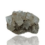 Mineralogy Minerals Clear Fluorite on Barite - Morocco