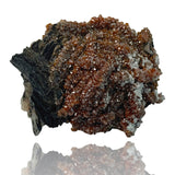 Mineralogy Minerals Druzy Vanadinite on Barite/Hematite - Morocco