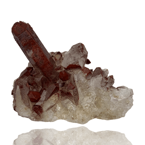 Mineralogy Minerals Red Hematite Quartz - Morocco