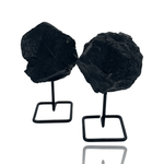 Mineralogy Minerals Shungite on Metal Stand