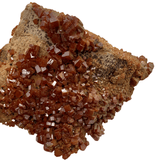 Mineralogy Minerals Vanadinite Crystals on Matrix - Morocco