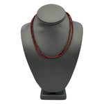 Mineralogy Necklaces Garnet Necklace with Sterling Silver Clasp