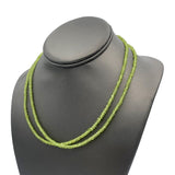 Mineralogy Necklaces Peridot Necklace with Sterling Silver Clasp