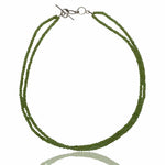 Mineralogy Necklaces Peridot Necklace with Sterling Silver Clasp