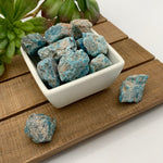 Mineralogy Pocket Stones Blue Apatite
