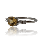Sanchi Rings Citrine Ring - Sterling Silver - Size 8
