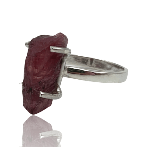 Sanchi Rings Pink Tourmaline Ring - Sterling Silver - Size 6