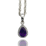 Sanchi SS Pendants Amethyst Pendant - Sterling Silver