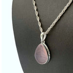 Sanchi SS Pendants Rose Quartz Pendant - Sterling Silver